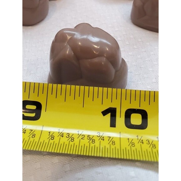 Set Of 23 Gray 1"×1" Mini Plastic Boulders for Play Sets Train Sets Cake Decor - Picture 2 of 5